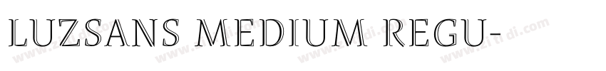 LuzSans Medium Regu字体转换